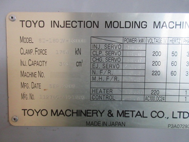 Injection moulding machine stocklist stock number:70049 - C and C Corporation.